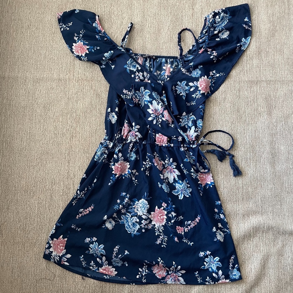 Floral Off-the-Shoulder Mini Dress